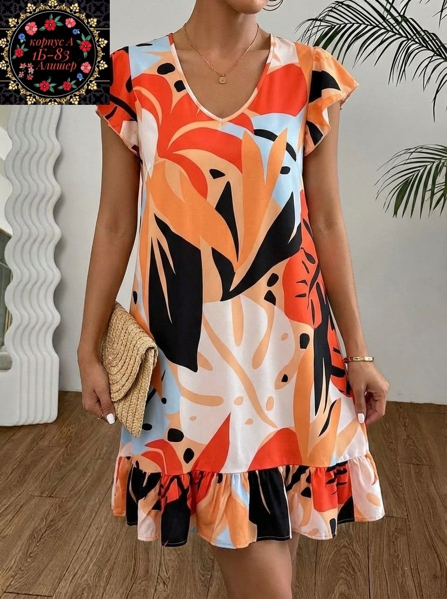женское летнее платье,женское платье,модное платье,летнее платье,платье с оборками