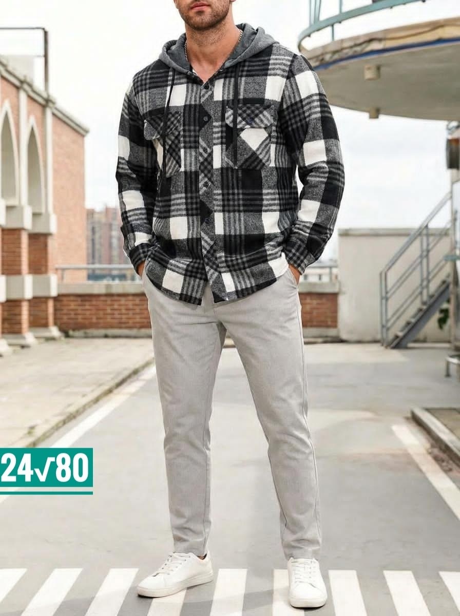 рубашка с капюшоном,рубашка мужская с капюшоном,рубашка мужская,мужская клетчатая рубашка,рубашки в клетку мужские