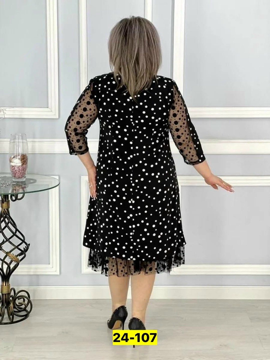 платье больших размеров в горошек,вечернее платье больших размеров нарядное в горошек saliya brand,платье вечернее больших размеров нарядное в горошек,женское праздничное платье больших размеров,плать