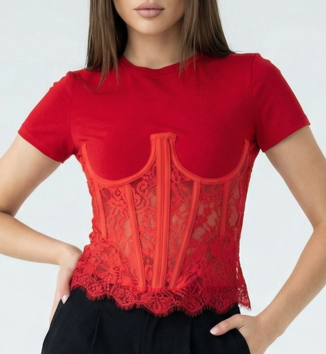 корсет красный,корсет бюстье,корсетный топ,корсет топ,женские корсеты