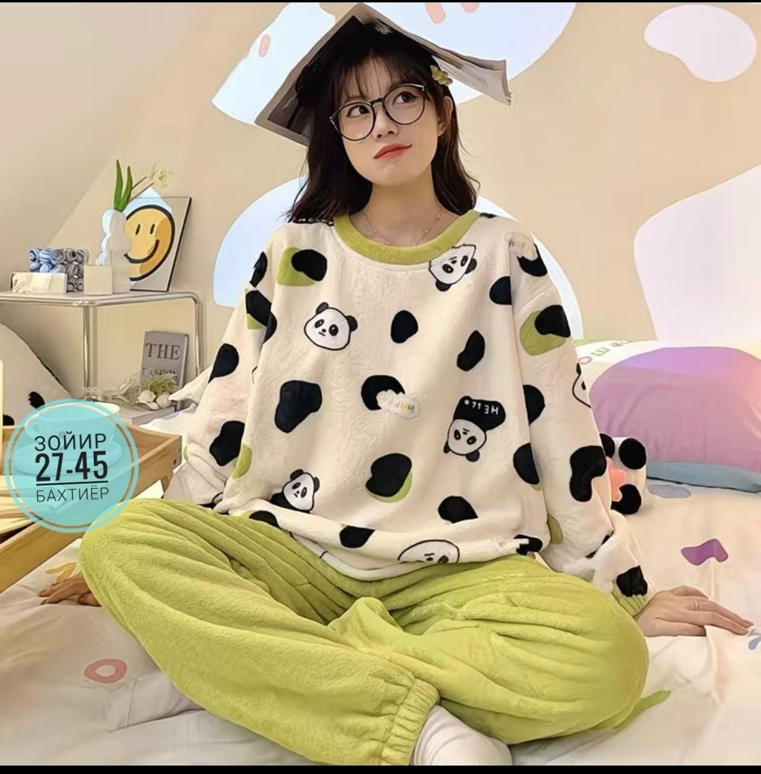 теплая пижама женская,пижама женская со штанами теплая домашняя плюшевая,мягкая теплая пижама,махровая пижама,пижама теплая
