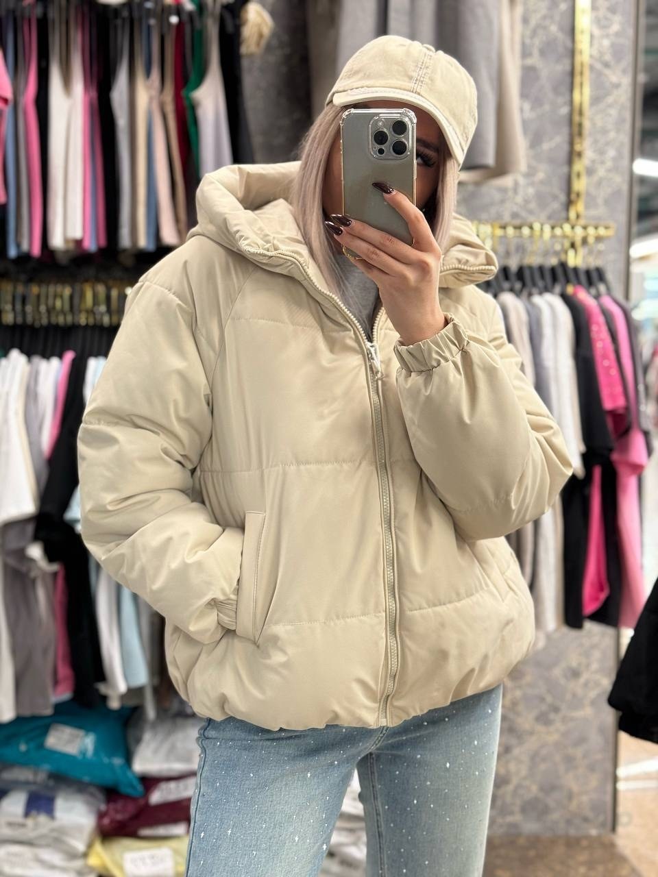 куртка женская,куртка весенняя короткая с капюшоном из экокожи,куртка женская бежевая,женская демисезонная куртка,куртка женская из эко.-кожи