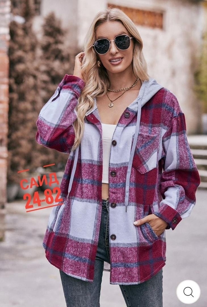рубашка теплая,рубашка с капюшоном,рубашка женская,рубашка в клетку с капюшоном оверсайз,рубашка свободная