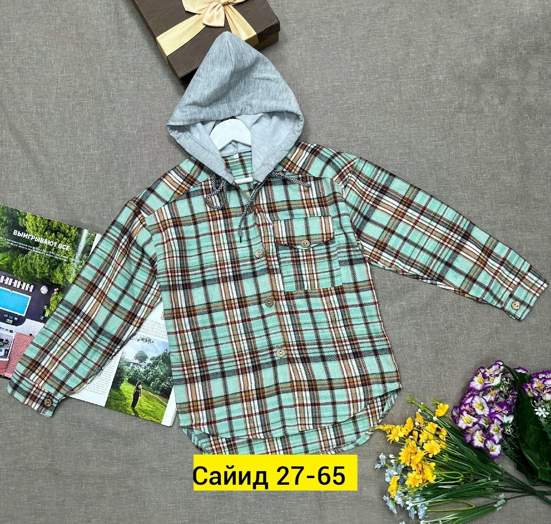 рубашка в клетку с капюшоном,рубашка с капюшоном,рубашка в клетку с капюшоном для девочек,детская рубашка,рубашка теплая