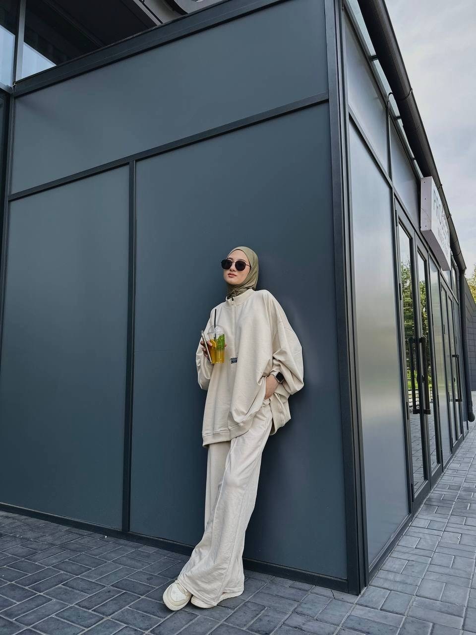 двойка мусульманская брючная оверсайз,мусульманские брючные костюмы,мусульманская одежда оверсайз,мусульманские костюмы,костюм двойка брючный мусульманский