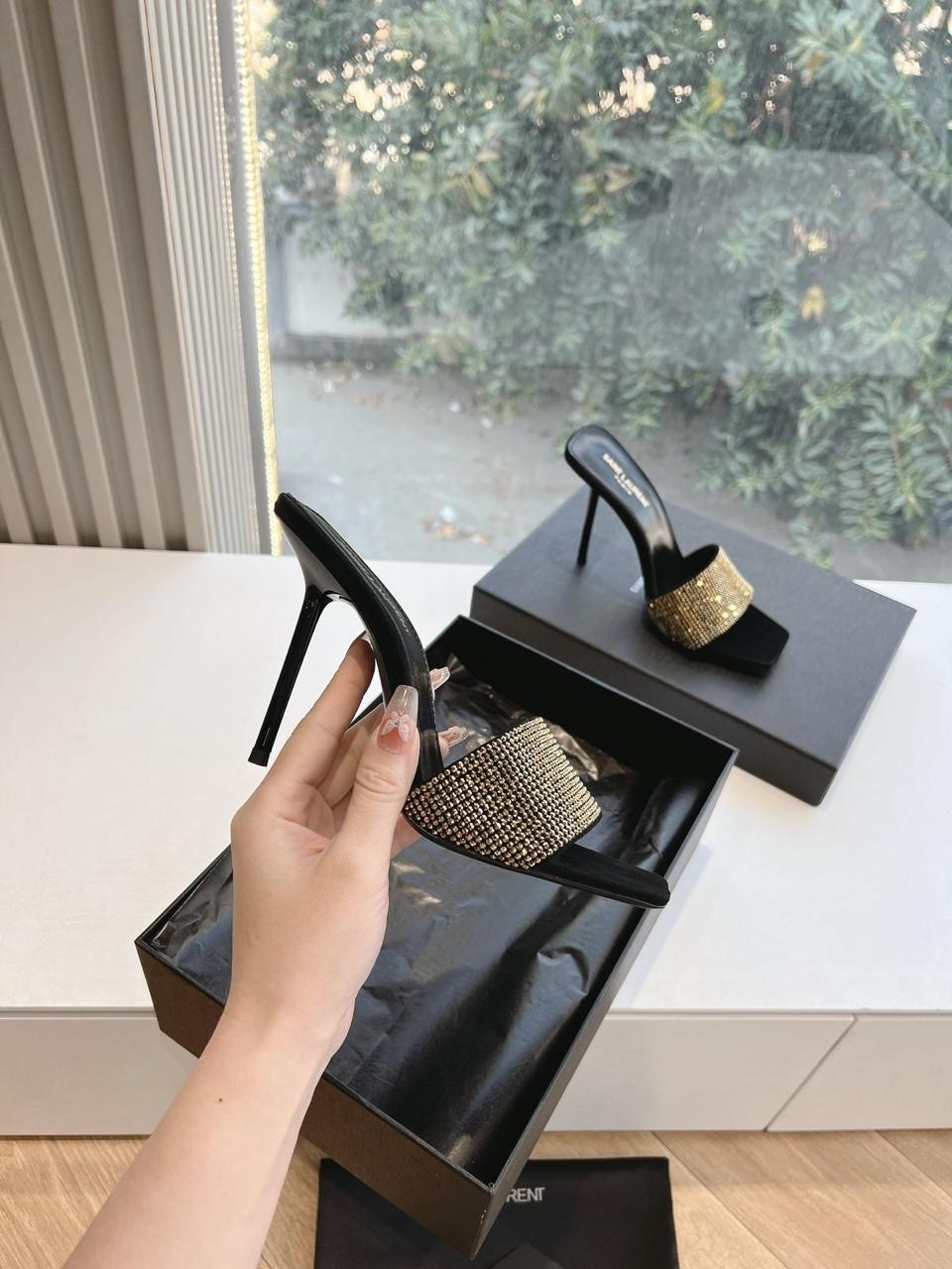 босоножки мюли на каблуке,,босоножки saint laurent,мюли женские,женские босоножки