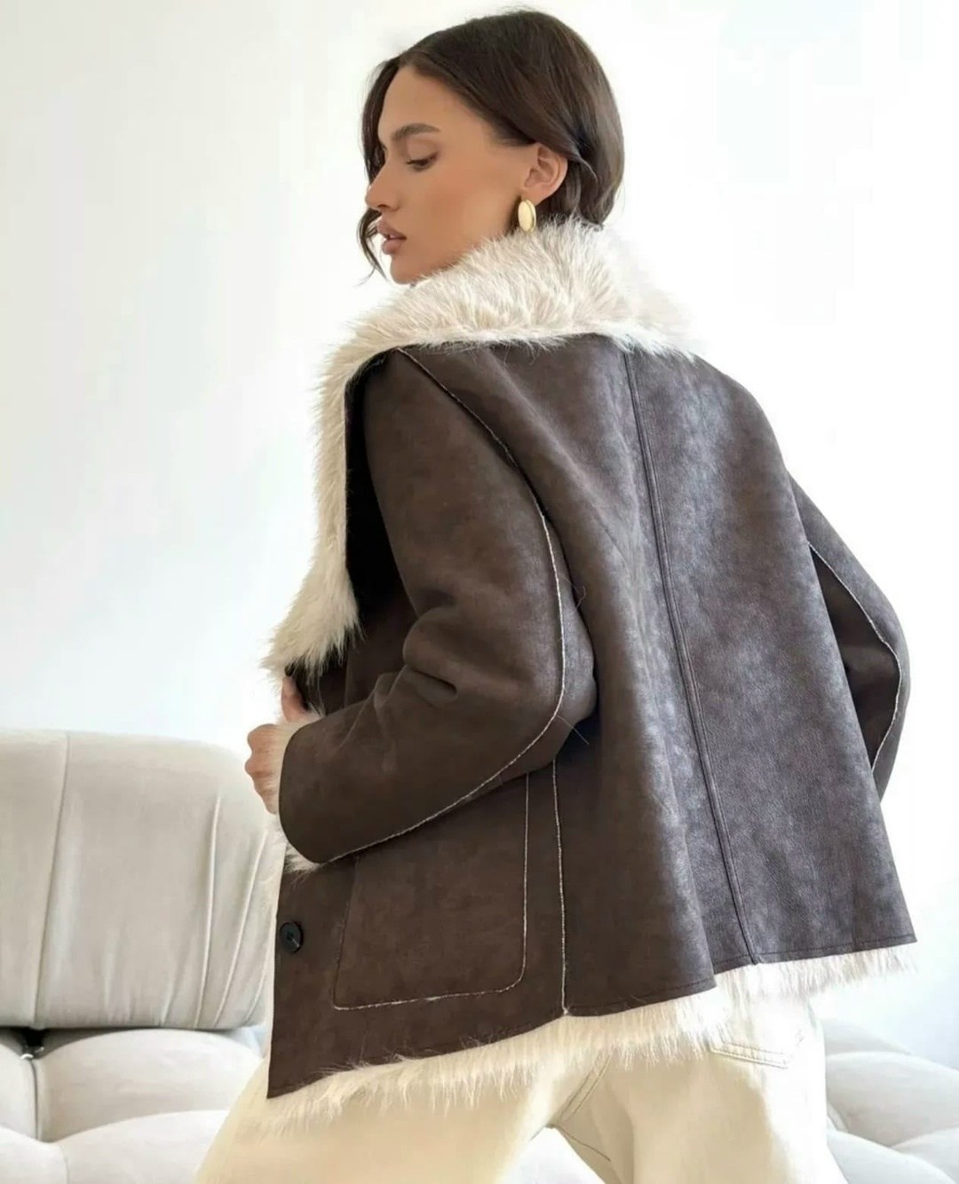 дубленка мех зара фенди,дубленка fendi,кожаные куртки с мехом,меховая куртка,дубленка фенди