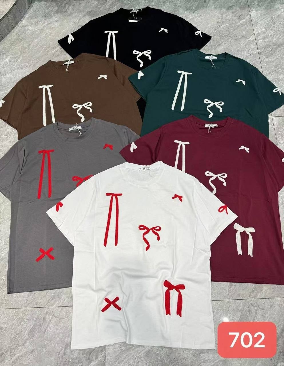 футболка с бантиками,футболка женская,футболка с бантами,футболки оверсайз с принтами,футболка