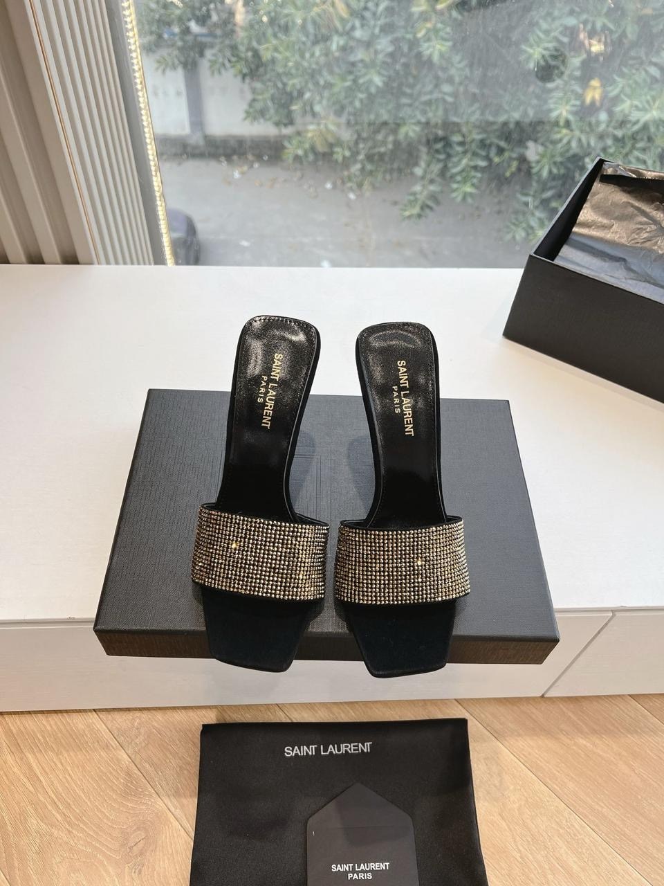 босоножки мюли на каблуке,,босоножки saint laurent,мюли женские,женские босоножки