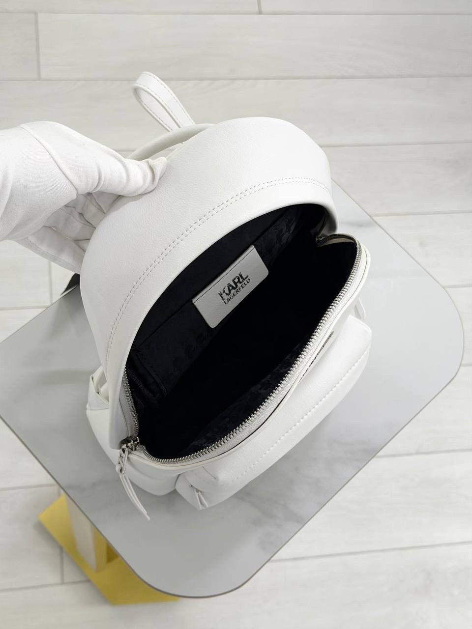 кожаный рюкзак карл лагерфельд женский,karl lagerfeld рюкзак,рюкзак женские,рюкзак белый,рюкзак карл лагерфельд женский белый