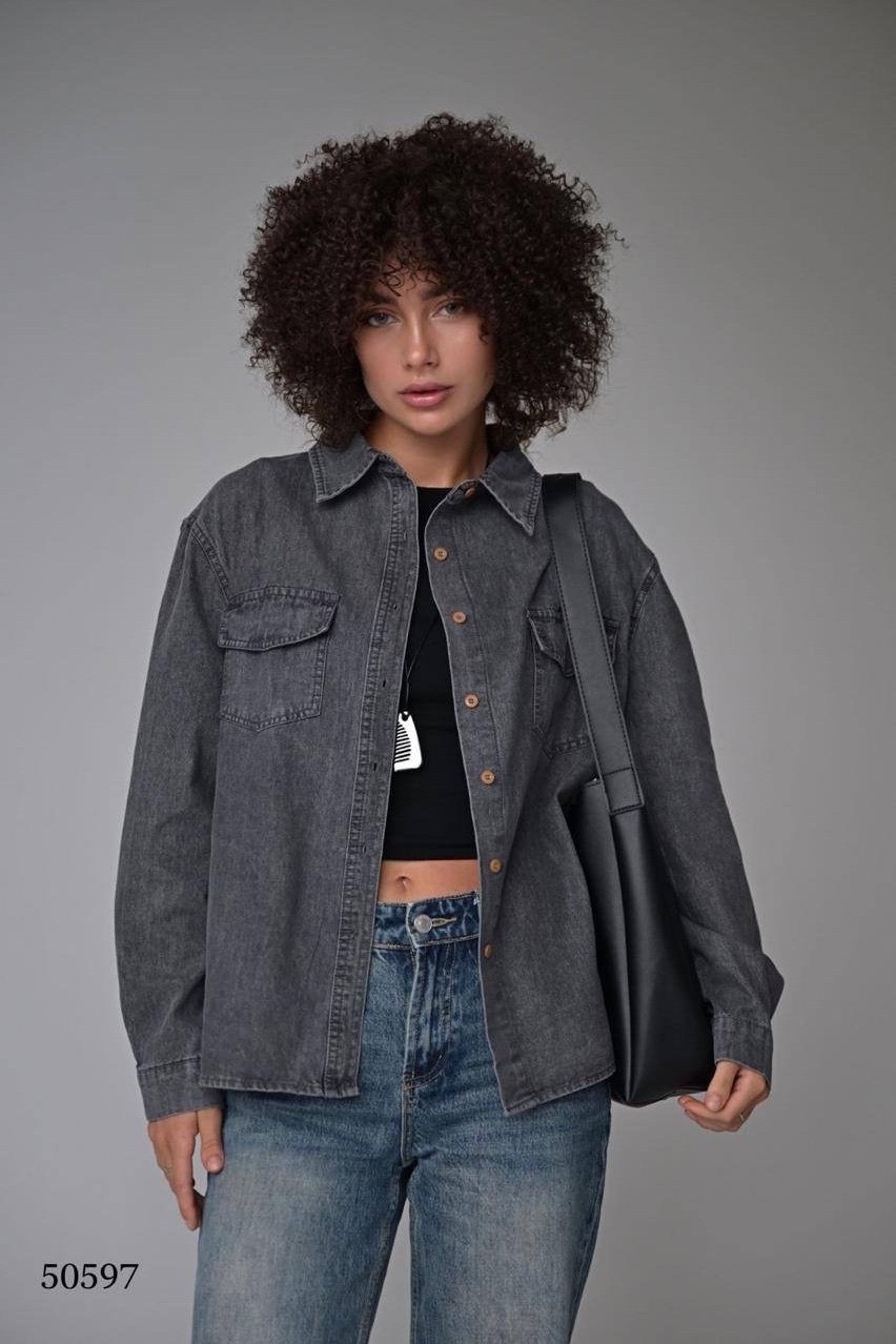 блузка джинсовая,шоппер из экокожи,стильная блузка,кожаная сумка,сумка женская