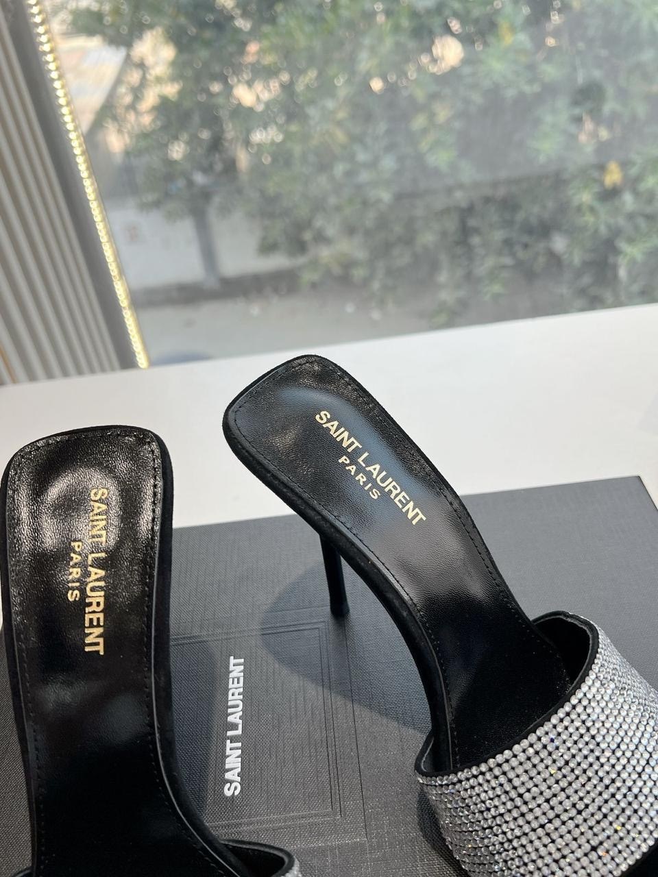 босоножки мюли на каблуке,,босоножки saint laurent,мюли женские,женские босоножки