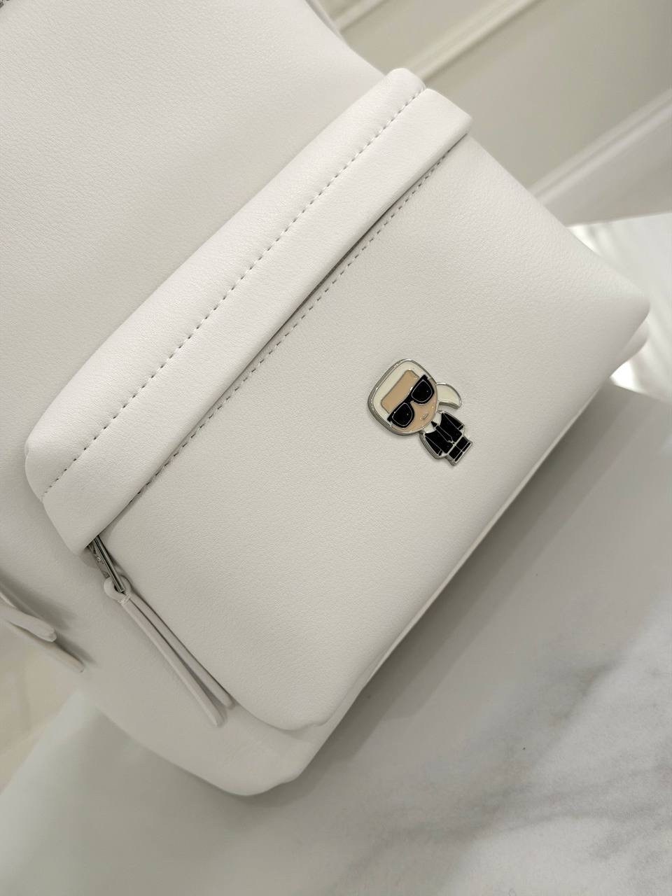кожаный рюкзак карл лагерфельд женский,karl lagerfeld рюкзак,рюкзак женские,рюкзак белый,рюкзак карл лагерфельд женский белый