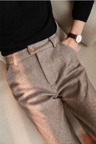 кашемировые штаны,кашемировые штаны женские,женские шерстяные брюки в елочку с высокой посадкой,шерстяные брюки женские,шерстяные брюки
