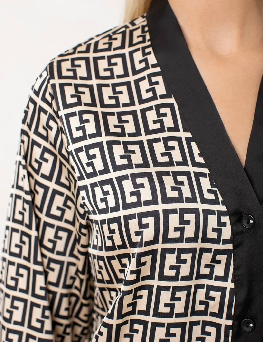 пижама фенди,пижама шелковая со штанами и рубашкой домашняя комплект,шелковая пижама,пижама домашний костюм,пижама фенди женская