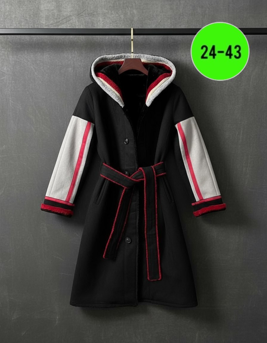 шуба из мутона с капюшоном отделка норка,дизайнерская экошуба в спортивном стиле из комбинированного экомеха,мутоновая шуба,шуба в спортивном стиле,шуба из мутона