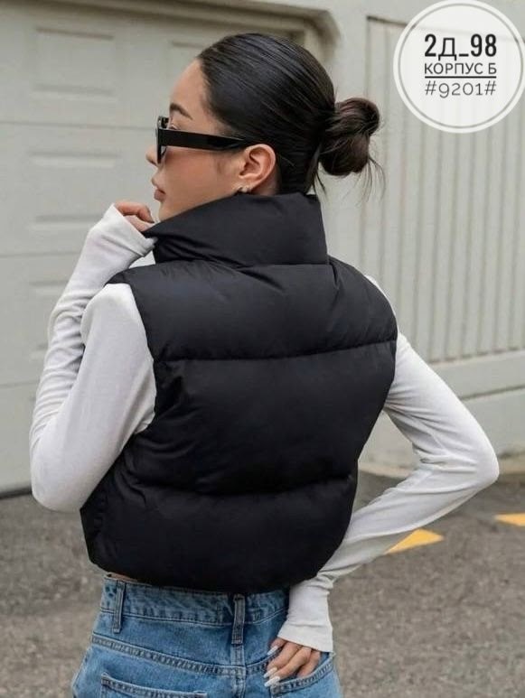 стеганая жилетка женская,жилетка женская,женские жилеты,жилет утепленный женский,короткий жилет