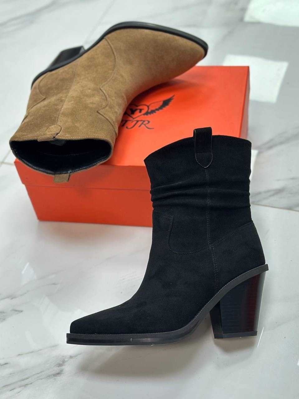 ,казаки женские,зимние классические женские ботинки челси из коровьей замши с острым носком на танкетке,казаки замшевые женские, женская