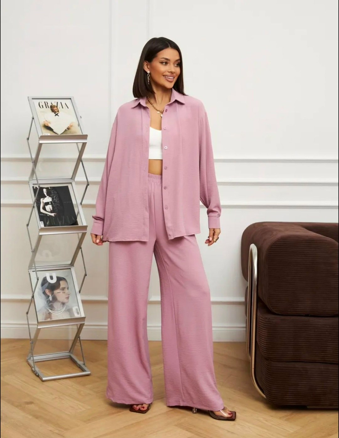 костюм с брюками,костюм с брюками палаццо женский,женские брючные костюмы,розовый брючный костюм,женский костюм с брюками