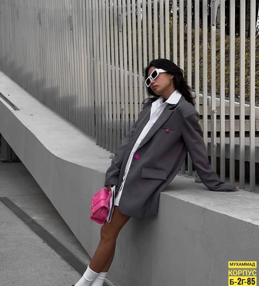 женский оверсайз пиджак,серый пиджак жакет оверсайз женский,пиджак жакет оверсайз женский,пиджак оверсайз с розовыми пуговицами,женский оверсайз пиджак арт. 692149