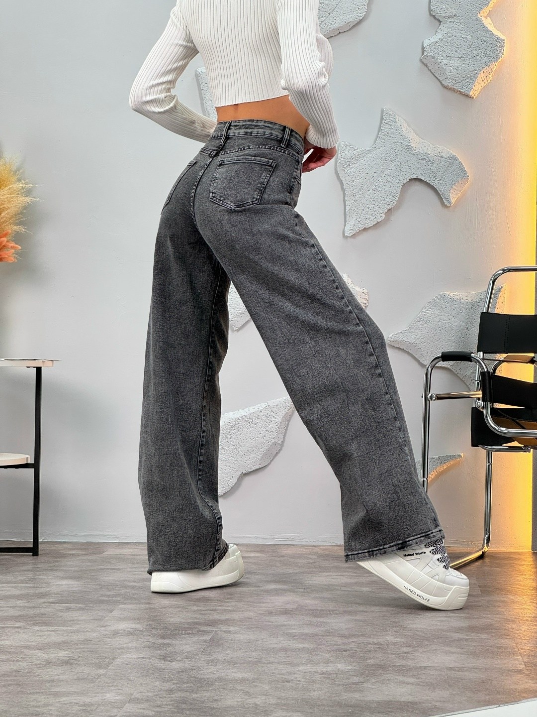 джинсы женские,джинсы трубы женские,джинсы,широкие джинсы,джинсы женский серый графит широкие