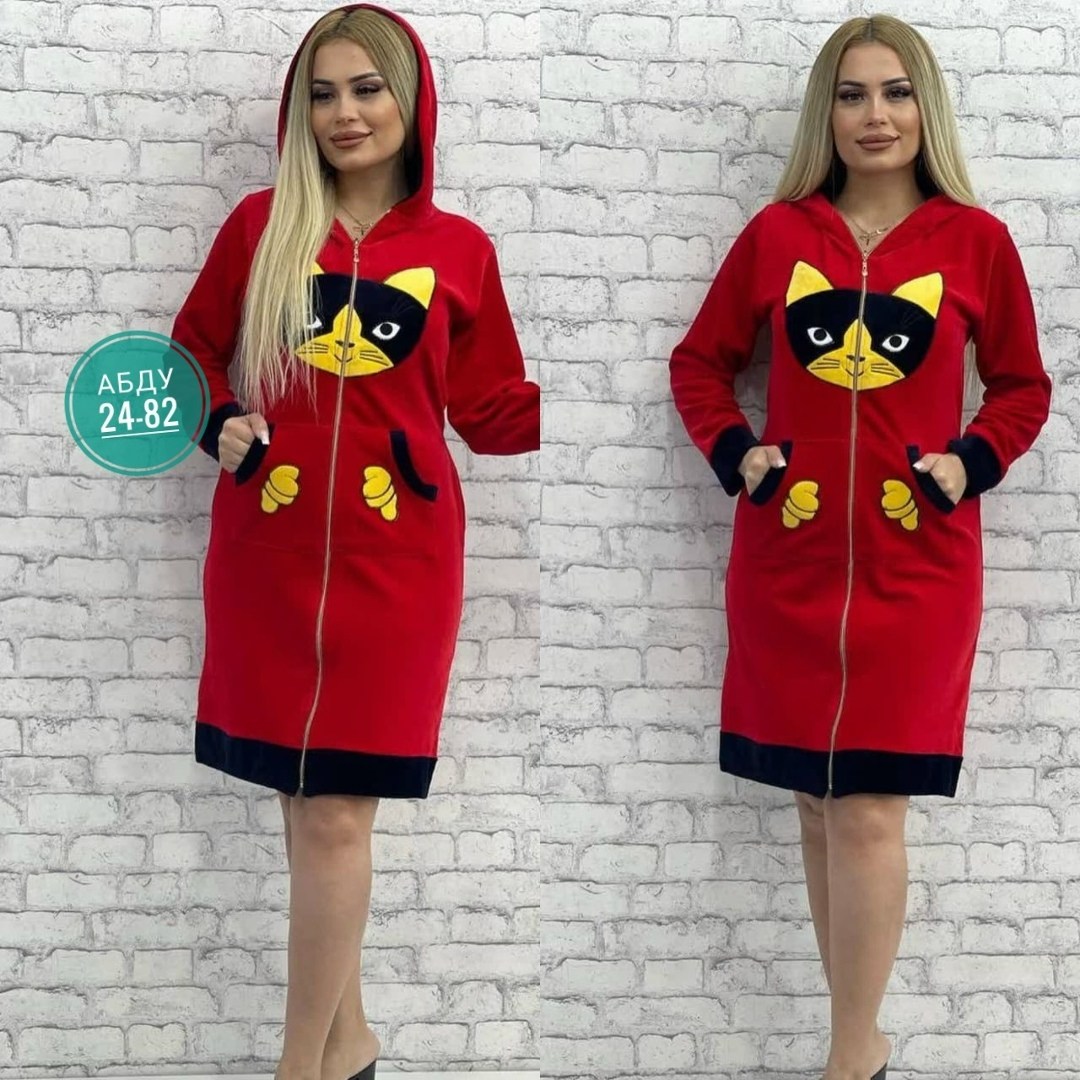 женский велюровый халат,халат женский,халат с капюшоном,халат женский домашняя одежда,халат жен