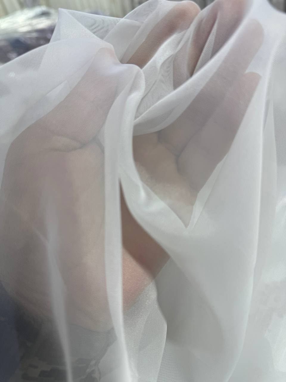 органза белая,вуаль белая,ткань белая,тюль вуаль,ткань органза