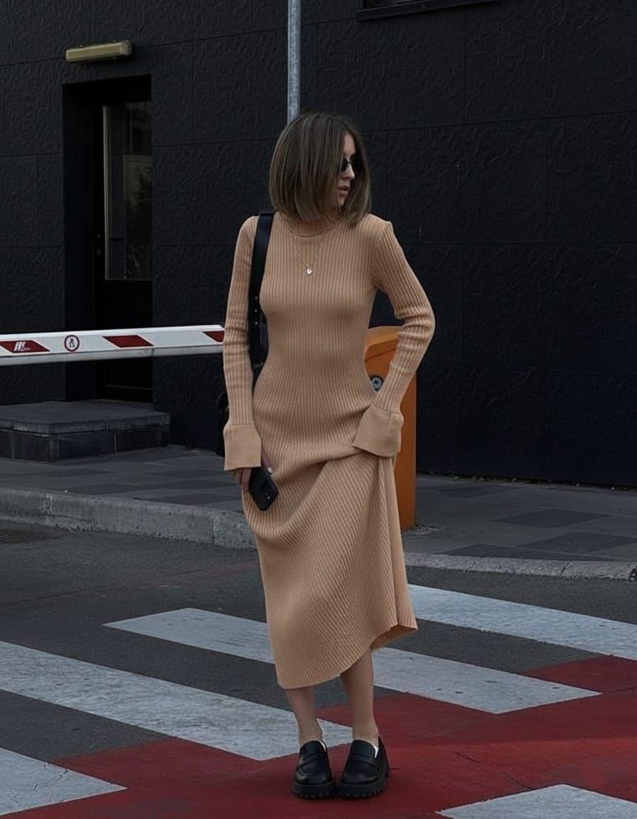 элегантные наряды,платье стильное,стильные наряды,черное платье,самое модное черное платье на каждый день