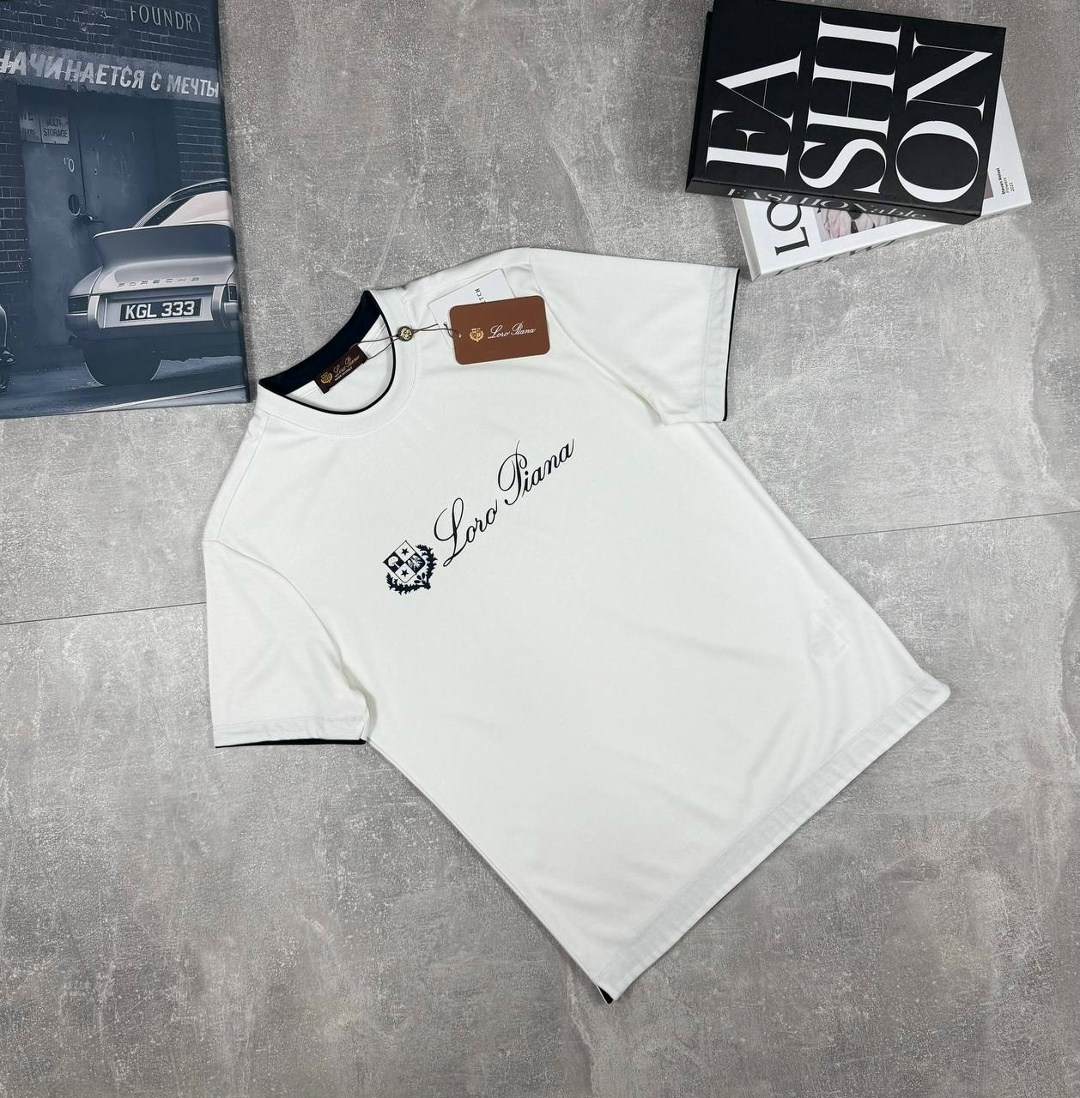 футболки мужские,футболки мужские белые,футболки брендовые,футболка loro piana,футболка для мужчин