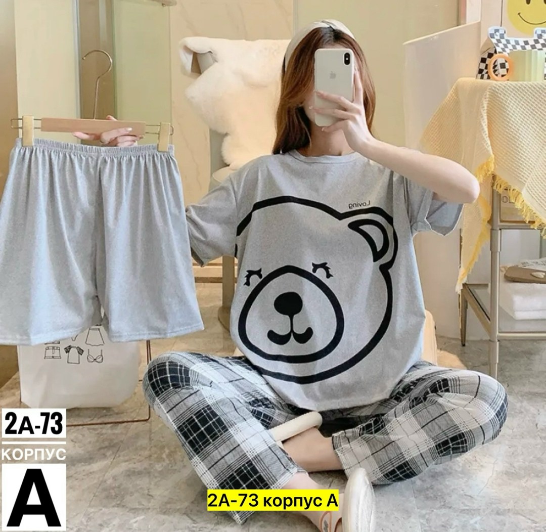 женская пижама комплект,женские пижамные комплекты,пижама женская с брюками,женский пижамный комплект из 3 предметов,корейская пижама