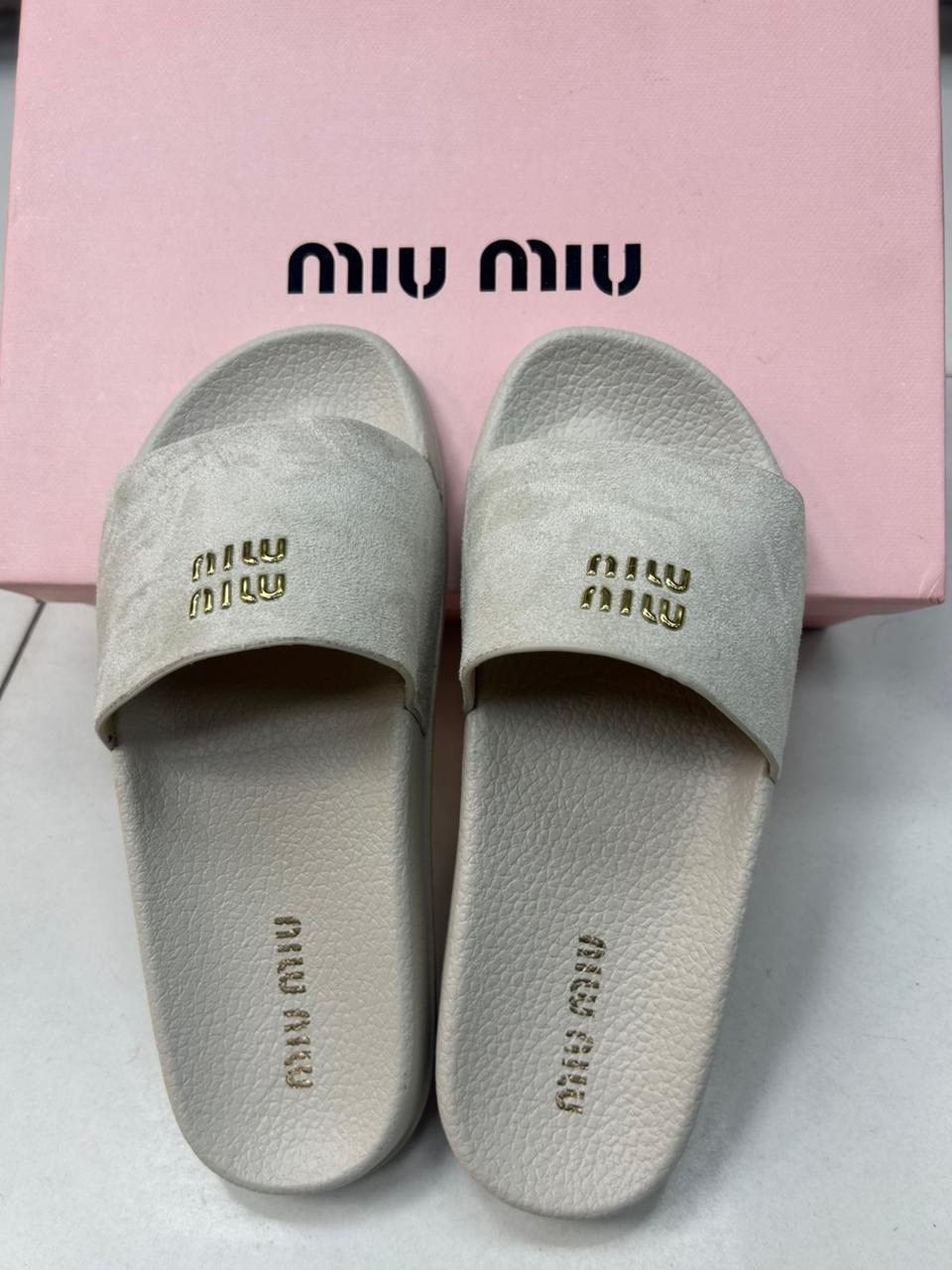 шлёпанцы miu miu,женские шлепанцы,женские шлепки,шлепки miu miu,
