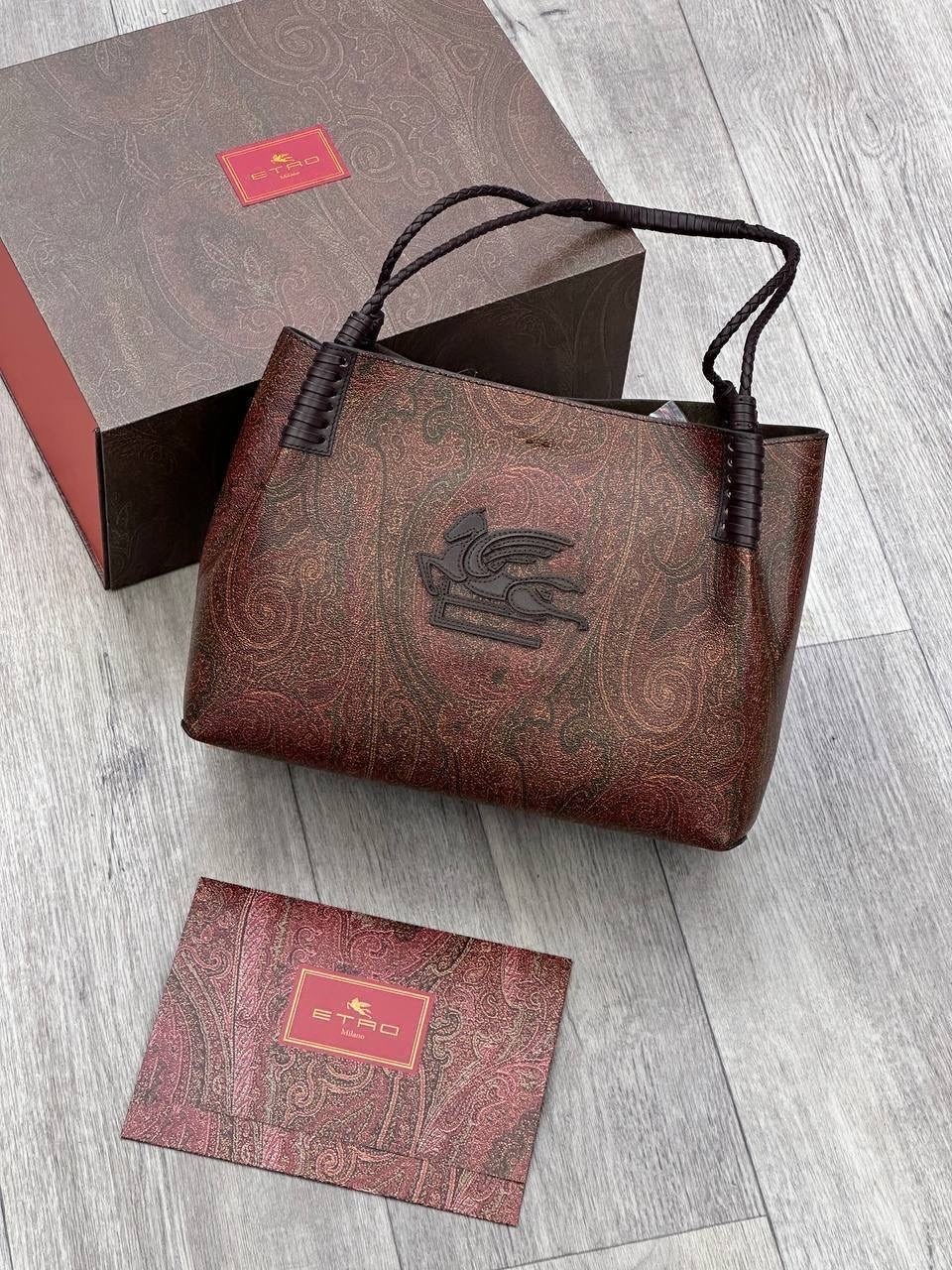 etro средняя сумка-тоут paisley libra коричневый,сумка,сумка etro,женская сумка,сумка женская брендовая