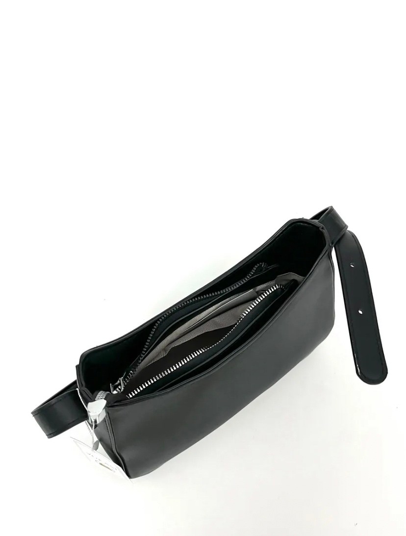 женская сумка на плечо,сумка маленькая багет на плечо chernika,женская сумка-багет из натуральной кожи черная,сумка женская сумка на плечо,сумка багет