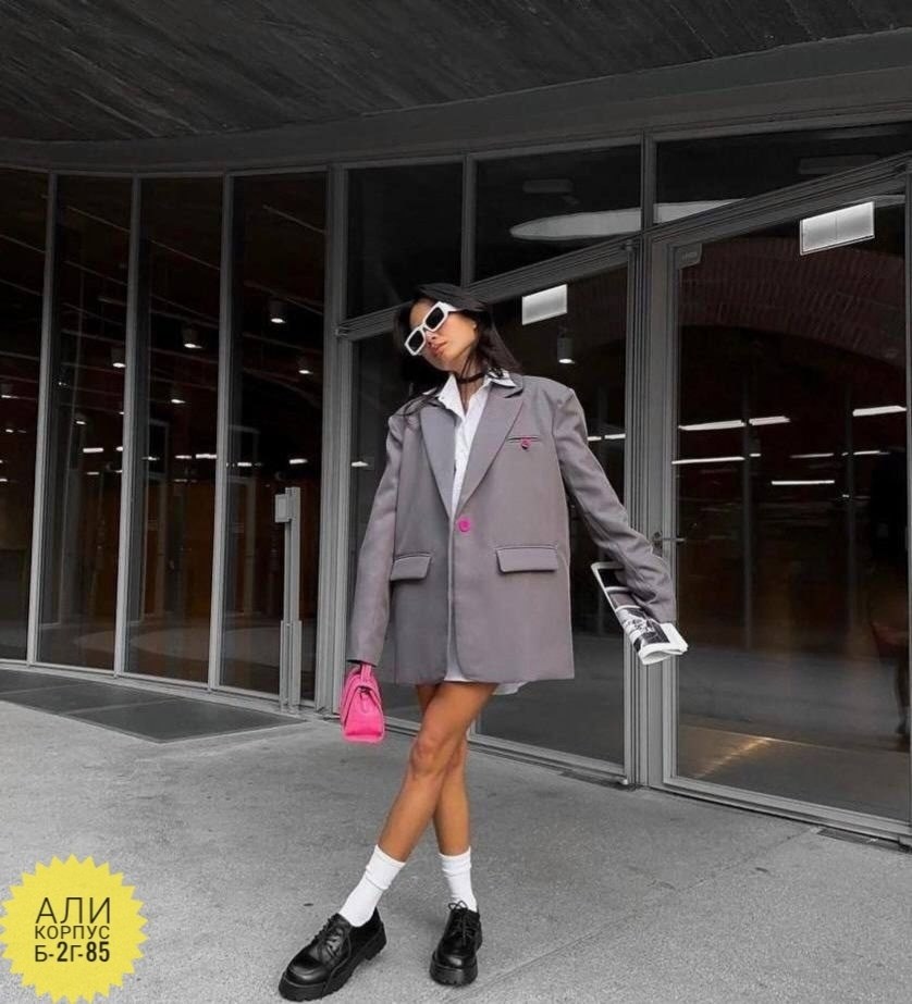 удлиненный пиджак оверсайз,оверсайз пиджак elles style серый,пиджак оверсайз женский 2026,оверсайз пиджак,стильный пиджак оверсайз