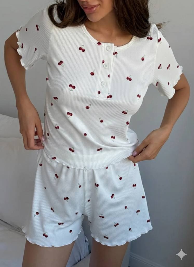 муслиновая пижама с шортами домашняя одежда lessyok 221180683,муслиновая пижама с шортами и сердечками milido,муслиновая пижама с шортами домашняя одежда lessyok цвет белый,женская пижама,муслиновая п