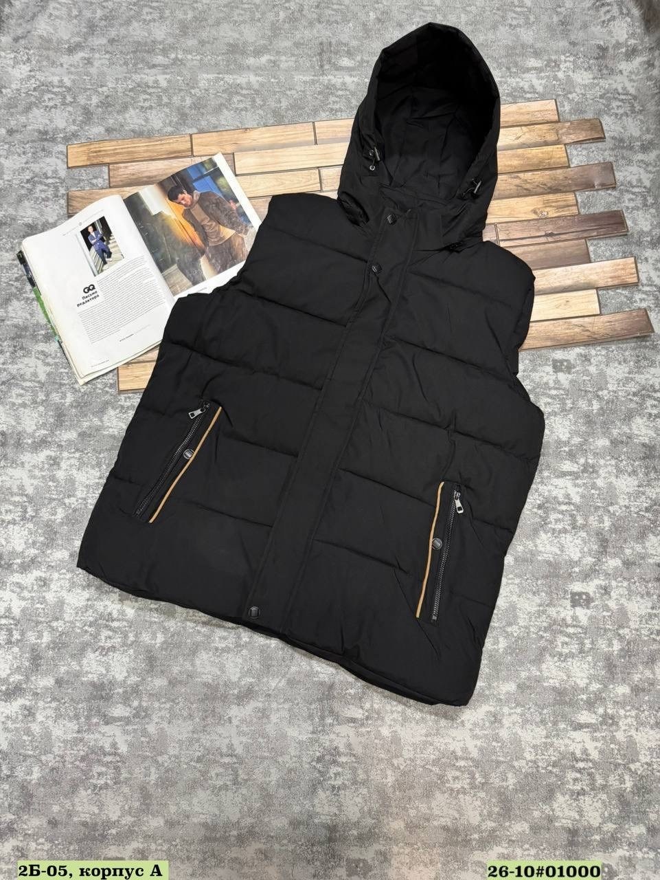 жилетка мужская черная,жилетка утепленный,мужской утепленный жилет,жилетка демисезонная мужская,жилетка мужская утепленная с капюшоном