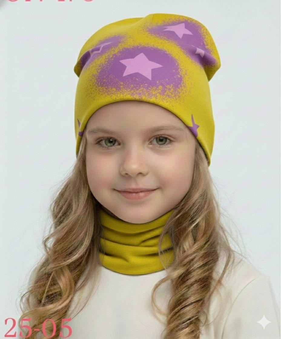 шапка для девочек,шапка демисезонная для девочек,детский шапка,шапка со снудом трикотажные двухслойные поляярик,шапка детская