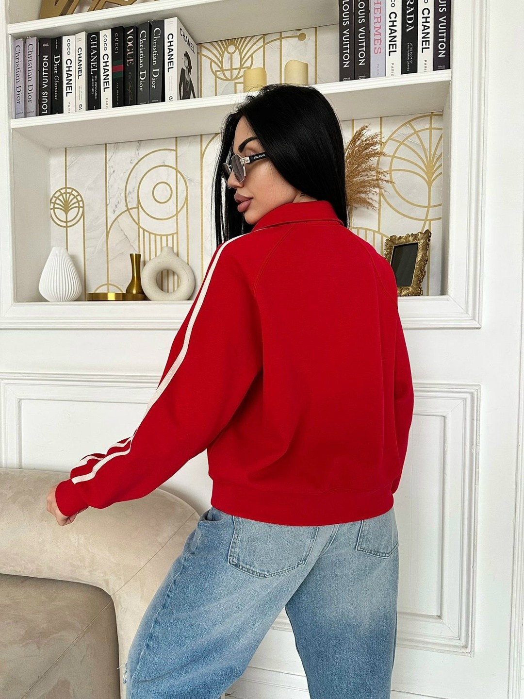 свитшот женский,женская кофта,толстовка женская,свитшот,красная толстовка диор