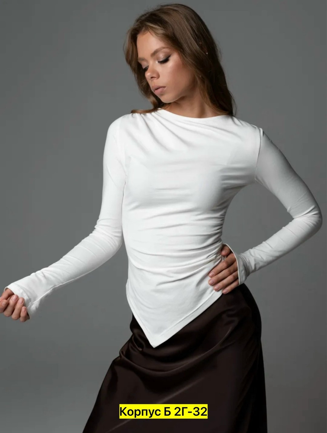 кофта женская,лонгслив женский,блузка женская,лонгслив,лонгслив со сборкой драпировкой leswan 374105249