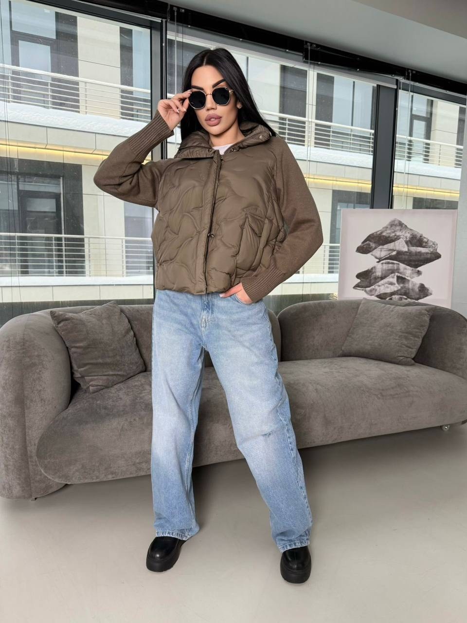 куртка женская,демисезонная куртка,куртка женская демисезонная,куртка бомбер женский стеганый em&sima,куртка стеганая