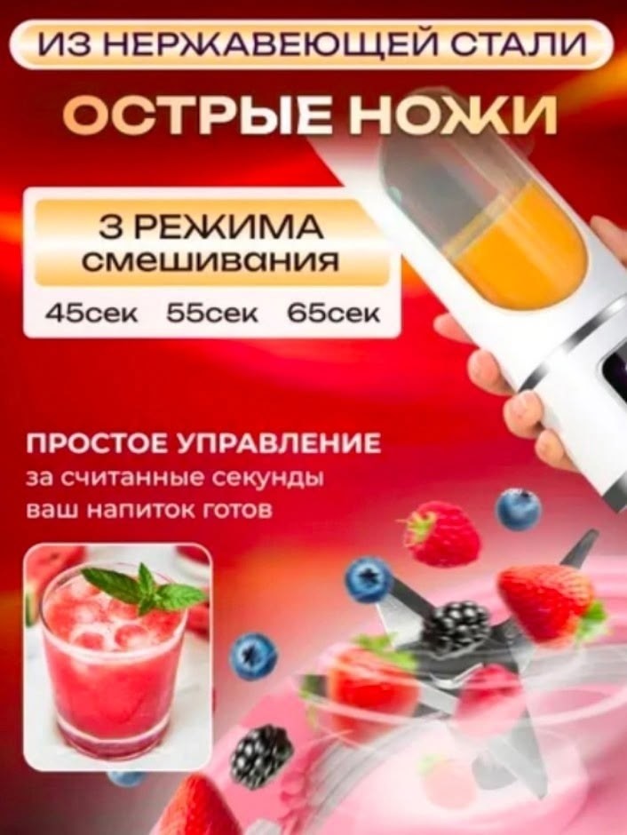 блендер для смузи и коктейлей портативный,портативный блендер беспроводной для смузи,портативный блендер,портативный блендер для смузи и коктейлей 3 скорости с дисплеем,портативный блендер для смузи