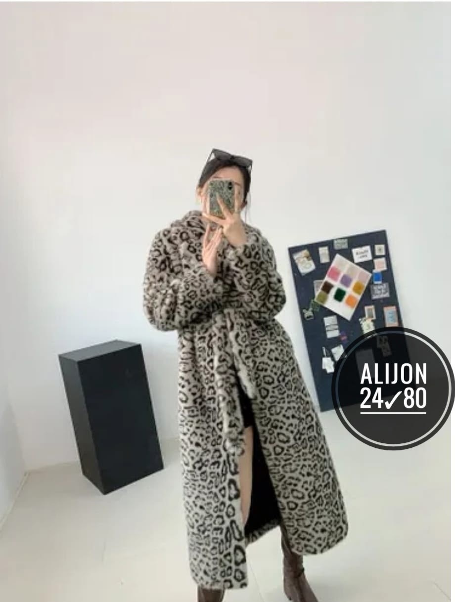 шуба искусственная модная одежда леопард,пальто из искусственного меха с леопардовым,женская шуба,женское пальто из натурального меха с леопардовым принтом,шуба женская под норку размер s белый леопар