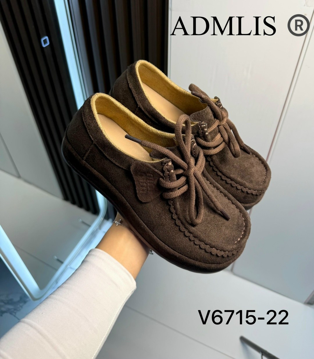 ,лоферы замшевые на шнуровке,женские полуботинки, повседневные, женская