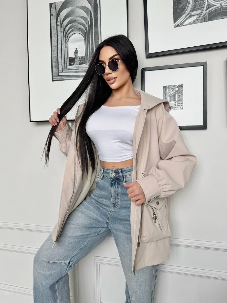 ветровка женская,ветровка,ветровка оверсайз с капюшоном,куртка,ветровка удлиненная