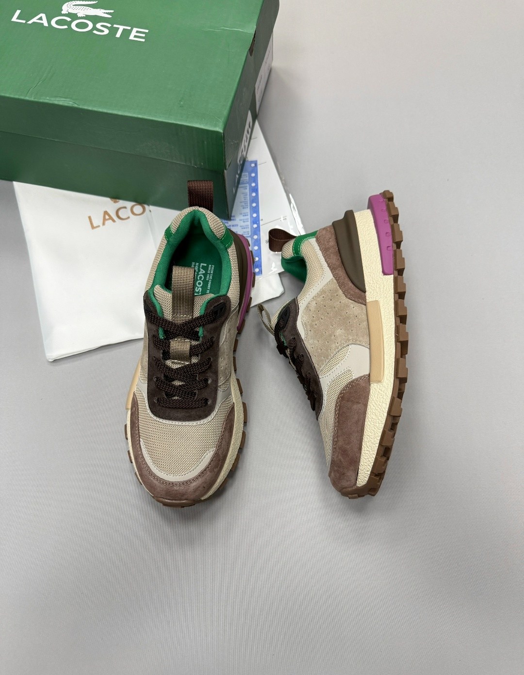 кроссовки lacoste,кроссовки elite active lacoste,кроссовки мужские lacoste,lacoste low-top casual shoes women's light brown green,