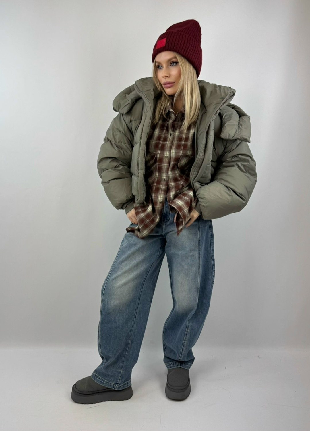 куртка пуховик,куртка оверсайз,укороченная куртка-пуховик zara хаки,куртка женская,куртка