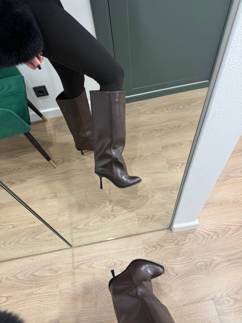сапоги трубы на каблуке,сапоги женские,сапоги на каблуке,сапоги кожаные на шпильке демисезонные teetspace,сапоги трубы