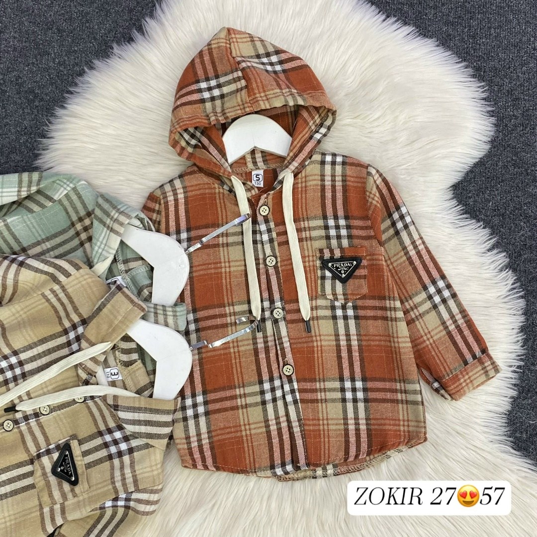 рубашка для мальчика в клетку с капюшоном,рубашка с капюшоном,рубашка в клетку с капюшоном,детская рубашка,рубашка теплая