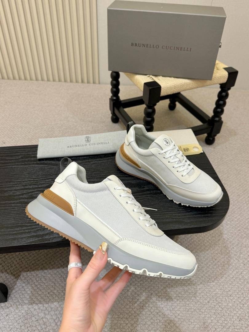 кроссовки brunello cucinelli,мужские кроссовки brunello cucinelli,комбинированные кроссовки brunello cucinelli,кожаные кроссовки brunello cucinelli,