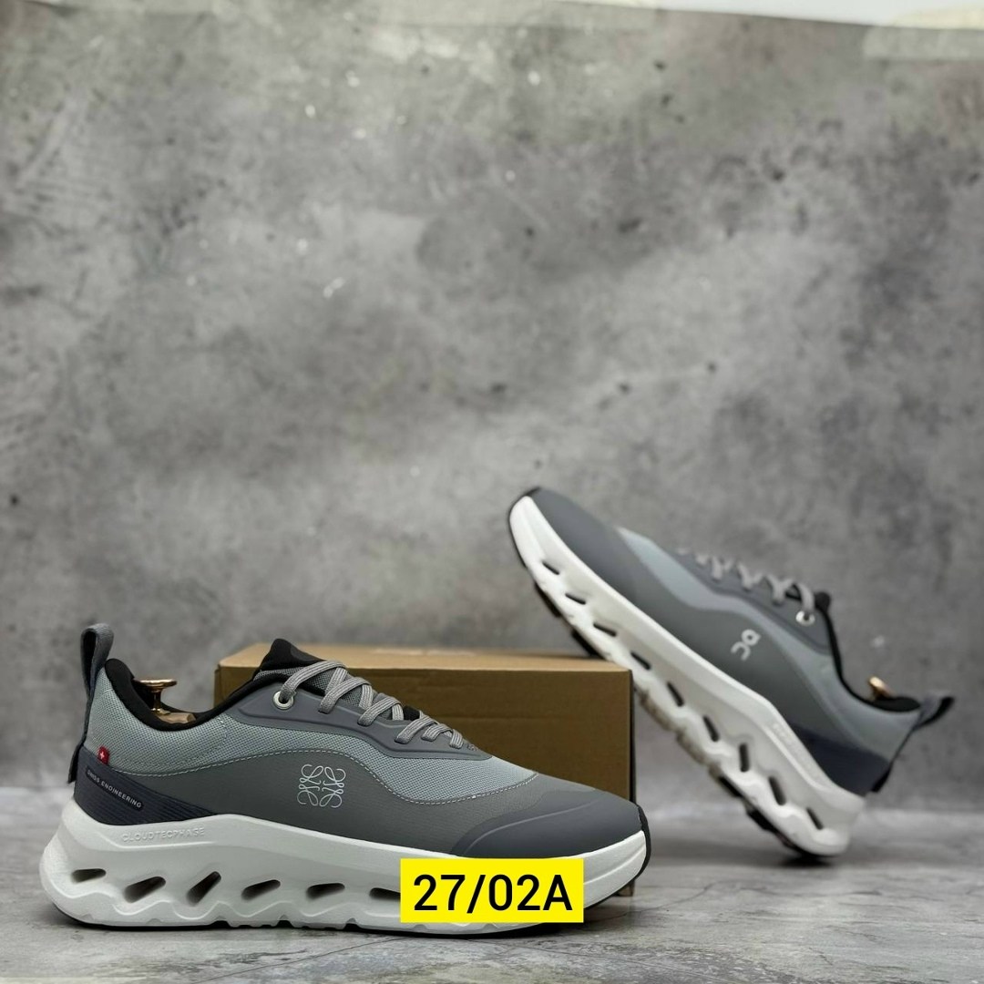 кроссовки cloudtilt 2. 0 из коллаборации с loewe on running серый,кроссовки on,низкие кроссовки,on cloud x повседневные кроссовки loewe 9722,on cloud x loewe 9723 повседневная  кроссовки